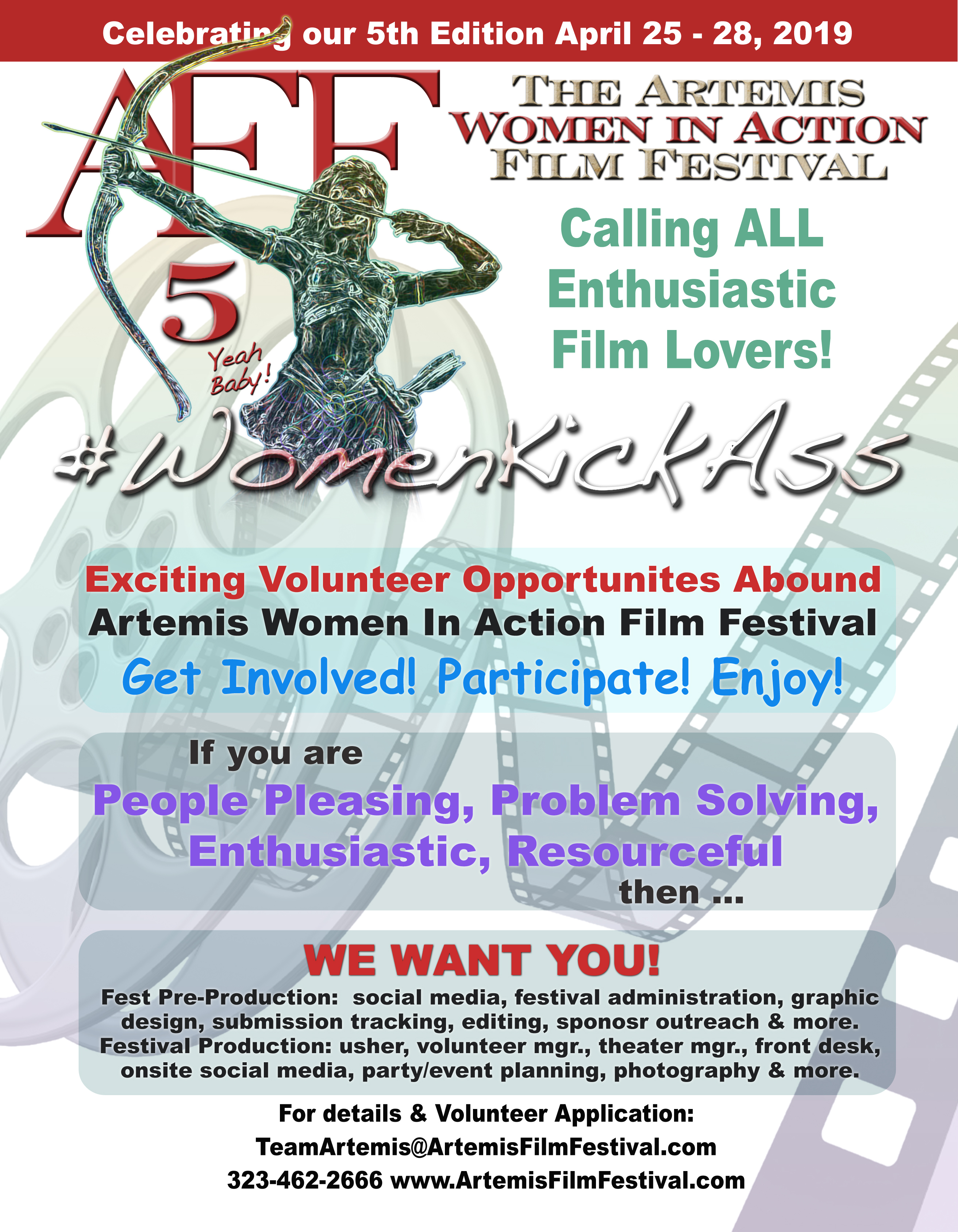 Get Involved Artemis Women In Action Film Festival