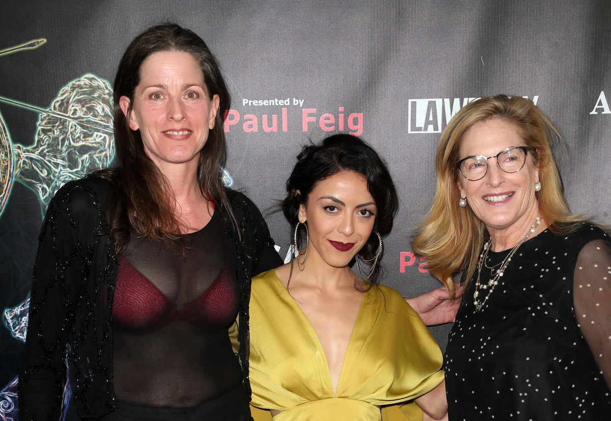 BEVERLY HILLS, CA - APRIL 26: Melanie Wise, Grace Parra, Laurie Feig, at the 2018 Artemis Awards Gala at the Ahrya Fine Arts Theater in Beverly Hills, California on April 26, 2018. Credit: Faye Sadou/MediaPunch